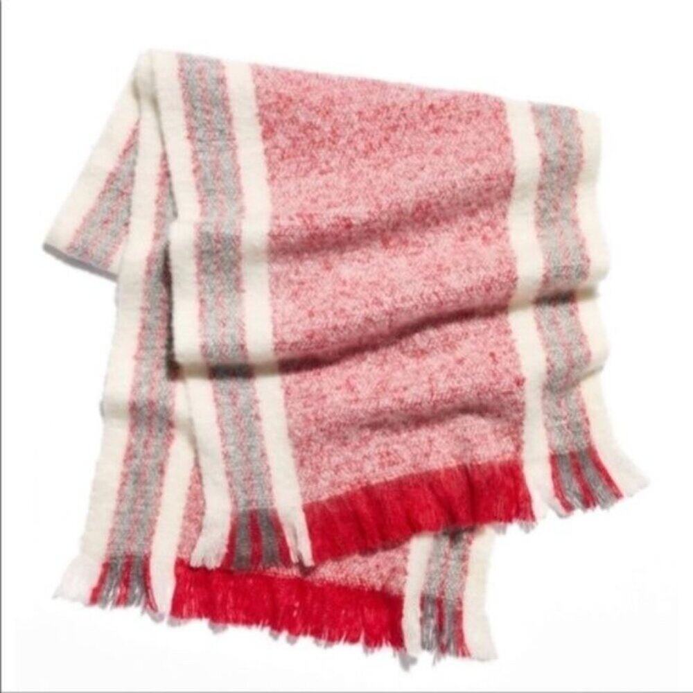 Free People Racer Stripe Brushed Blanket Scarf New with Tags Clean smoke free ho - Picture 6 of 7